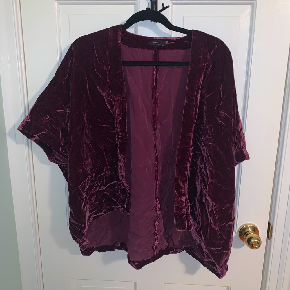 Talula Aritzia red velvet shall